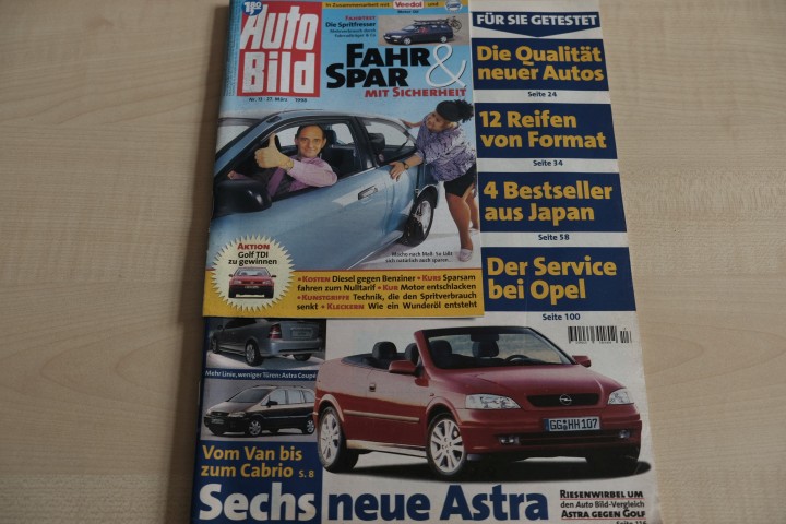 Deckblatt Auto Bild (13/1998)